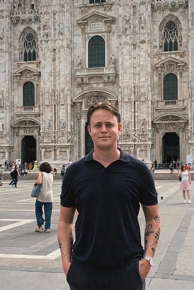 Anton Åberg vid Notre Dame
