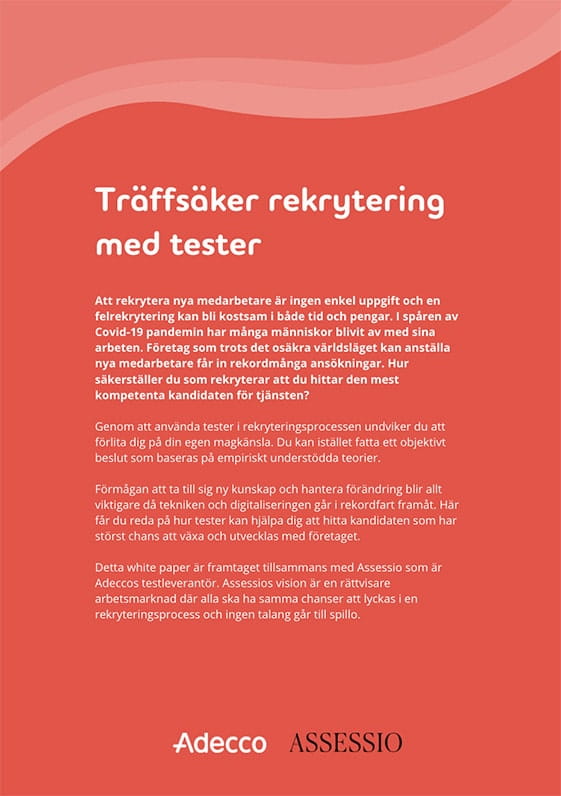 Preview för PDF-dokumentet Träffsäker rekrytering med tester